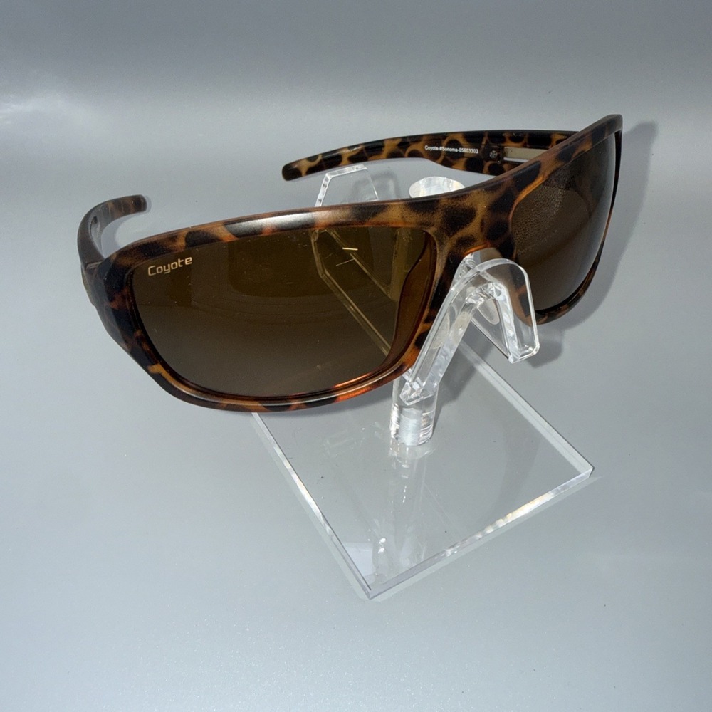 Coyote Sonoma authentic Tortoise Wrap Designer Polarized Sunglasses HOT Limited